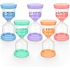Gulxwis Clessidra Timer, 5 Pezzi Set Clessidra Sabbia Colorata, Timer a Clessidre, Clessidre Set, 5 Min/10 Min/15 Min/20 Min/30 Minuti per Casa, Cucina, Gli Sport e i Giochi e Ufficio