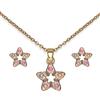 Biojoux Happy Star Parure Con Collana E Orecchini Acciaio Medicale Gold Plated