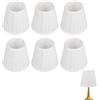 Agatige 6 pezzi paralume in tessuto per lampadario, paralume per lampada da parete, per soggiorno, camera da letto, hotel, arredamento