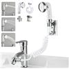 STOAT®doccetta per lavandino，Facilità di lavaggio dei capelli e di pulizia delle piastre，doccino per lavandino，doccino per bidet，doccia per rubinetto lavandino，doccetta per lavandino bagno