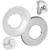Your Day Mate Rosone in ottone DN25, 2 pezzi, dimensioni Ø 70 x 32,5 mm, cromato, per copritubo, rosone conico, collare per tubi, sifone, copri rubinetto, sezione tubi, radiatore, rosone a pressione