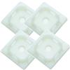 TERF® 20 fascette autoadesive bianche, 40 mm x 40 mm, in nylon di alta qualità, autoadesive, supporti di fissaggio per casa, ufficio, giardino, garage, officina, uso fai da te