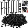 ASOUUNLD 150 Pz Fascette in Plastica per Fissaggio Auto,Fibbia per Fascette Stringicavo 9cm x 2cm,Fascetta Fermacavi per Fissare Cavi Elettrici, Fissare Tubi Flessibili e Raggruppare Utensili