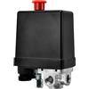IGTOPS Interruttore a pressione per compressore 220V, compressore d'aria, interruttore a pressione a 4 fori, regolatore per compressore d'aria, interruttore multiuso, valvola di controllo per rapida