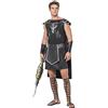 Smiffys Costume gladiatore sexy, nero, con tunica e polsini Halloween