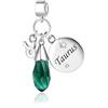 MiniJewelry Charm con pietre zodiacali scintillanti per braccialetti Pandora Moments, Misura unica, Rame, Nessuna pietra preziosa