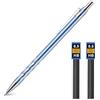 AOOSU Matite Meccaniche Set, 0.5MM Portamine in Metallo, Art Matite Portamine con 2 Tubo HB Mine Art con Mine per Artista Studenti Bambino Disegno Scrittura Schizzi (Azzurro)