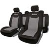 Sparco Set universale Sparco SPC1016, coprisedili completi per auto, nero e grigio, motivo a nido d'ape