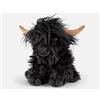 Living Nature mucca Highland - nero 30cm senza suono peluche peluche bambini peluche peluche