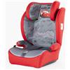 TATAWAY Seggiolino auto Tataway Disney Cars per la sicurezza dei bambini con altezza da 100 a 150 cm con grafica Saetta McQueen su sfondo rosso e grigio