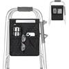 supregear Borsa Deambulatore, Organizer Universale Anziani con Tasche Multiple, Accessorio Leggero per Rollator, Sedie a Rotelle e Sponde Letto, Custodia Facile da Usare, Nero Floreale