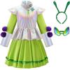 ReliBeauty Costume Alieno per Bambini dai 3 ai 12 anni con Accessori Alieni, 130