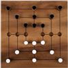 Engelhart Gioco del Mulino in Legno - Nine Men's Morris - Gioco di Strategia per 2 Giocatori - Da 6 Anni - 25,5 cm - Classico Familiare - Regole Incluse - Engelhart 350275
