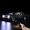BRIKSMAX Kit di Illuminazione a LED per Dom's Dodge Charger,Compatibile con Il Modello Lego 42111 Mattoncini da Costruzioni - Non Include Il Set Lego. (Versione Telecomando)