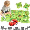 duoleey Pista Macchinine per Bambini DIY Pista del Puzzl DIY Rotta Gioco Giocattolo Educativi Regalo Giochi Bambini 2 3 4 5 6 Anni(Terra)