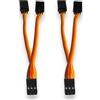 VUNIVERSUM 2 pezzi Premium Servo Y cavo di prolunga V cavo Y prolunga compatibile con modelli JR Graupner Hitec 10 cm 26 AWG