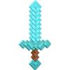 Mattel Minecraft Diamond Sword - Giocattolo da combattimento per bambini, accessorio per giochi di ruolo e costumi, ispirato al videogioco