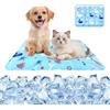 YEAMLTE Tappetino Rinfrescante per Cane Piccolo e Gatto, Cuscino Refrigerante ad Acqua con Effetto Gel, Materassino Anti Caldo Estivo, Impermeabile e Facile da Pulire