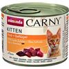animonda Carny Kitten cibo per gatti, cibo umido per gatti fino a 1 anno, cocktail di pollame, 6 x 200 g