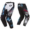 O'NEAL | Pantaloni Motocross | MX | libertà di Movimento, Completamente Foderati, Imbottitura in Gomma per Una Maggiore Protezione | Pantaloni Element Villain | Adulto | Bianco | Taglia 32/48