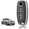 TOOMUME Cover Chiave Auto per Nissan Qashqai J12 J11 Juke F16 X-Trail T33 | Silicone Morbido, Antiurto, Anticaduta, Antigraffio, Custodia Protettiva Chiave per Ariya Micra Leaf Altima Murano, BAG