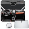 CDEFG [Aggiornamento] CDEFG Compatibile con Renault Captur 2 2020-2025 2026 Parasole Coperture Parabrezza Ombrellone Anteriore Parabrezza Auto Parasole Accessori
