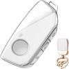 NEUHOO Accessori Auto Compatibili con BMW Serie 1 F70 2024 2025, Custodia per Chiave e Portachiavi, Custodia per Chiave in Silicone (Bianco)