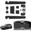 SKTU Accessori per Dacia Duster 3 2024 2025 Tappetini antiscivolo, Tappetini in gomma per Duster III 2025 Tappetini per console centrale Portacoppe Tappetini per giunto della porta (Nero)