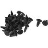 A ABSOPRO Rivetti Clip 6mm x 4mm x 13mm Fissaggio Plastica Nero (Set di 32)