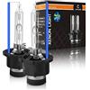 CAR ROVER D2S HID Lampadina Xenon Faro 8000 K, 12 V 35 W, confezione da 2