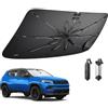 BIBIBO Compatibile con Jeep Compass MP 2017-2024 2025 Parasole Coperture Parabrezza Parasole Anteriore Parabrezza Parabrezza Auto Parasole Compass Accessori