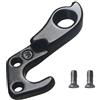 TELADESHX 322175 Black Gear Hanger, gancio deragliatore posteriore, compatibile con Trek Include 2 viti per gancio deragliatore