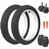ZUKKA Confezione da 2 pneumatici pieghevoli da 14 pollici, 14 x 2,125, guaina 57 - 254 Plus, confezione da 2 pezzi, tubo da 14 pollici, AV35 mm, compatibile con bici da corsa, bici da città, 14 x