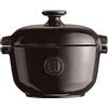 Emile Henry Vaso per riso da 2,5 qt, carbone