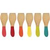 Pebbly - Set di 6 spatole per raclette in bambù multicolore - 13 x 4 cm - Ognuno ha il suo colore, niente più confusione, spatole in bambù perfette, non graffieranno la tua griglia per raclette