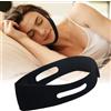 Zimoer Sottogola Anti Russamento, Dispositivi anti-russamento,Soluzione Anti Russamento Russante,Dispositivo Di Riduzione Del Russamento,Russare Tappo Cinturino il Mento,Snore Riduzione,Uomo Donna (nero)