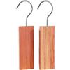 Infactory Moth Protection - Legno falena: Blocchi di Legno di Cedro, Contro Le tarme, Grande, Gancio in Metallo, Set da 2 (Armadio in Cedro, Mottenschrecke, Olio)