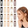 Hontaog 20 fermagli per capelli in metallo, 5 cm, per donne e ragazze, con doppio manico, clip per capelli fai da te, accessori fai da te (multicolore)