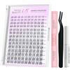 VEYESBEAUTY Ciglia Finte Kit Laminazione Ciglia Kit Newbie's Five-Second Extension Ciglia Finte Ciuffetti Kit Lash Extension Kit Con Bond e Dispositivo Di Rimozione (Aliva kit, 8-16mm)