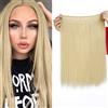 SEGO Extension per capelli filati invisibili, extension per capelli biondi, extension a filo, extension per capelli, capelli invisibili, filati, 40 cm, biondo chiaro