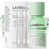 LANBENA Siero di acne spot, lozione di essiccazione dell'acne, trattamento dell'acne durante la notte per il viso, asciugare brufoli, impurità, brufoli e pulire i pori, 0.41 oncia fluida