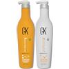 GK HAIR - Set Shampoo e Balsamo Shield 650 ml + 650 ml - Protezione UV per Capelli Colorati - Idratazione e Luminosità - Aiuta a Migliorare Morbidezza e Pettinabilità