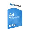 PrintAbout Carta fotografica PrintAbout Premium Matt A4 130 g/m² (50 fogli)