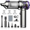 Kedifoai Aspirabriciole Senza Fili Potente, 25000Pa 4 in 1 Aspirapolvere Auto Portatile,Aspiratore e Soffiatore con Motore Brushless,USB C Mini Aspirapolvere Potente per Auto Casa Ufficio Peli di (viola)