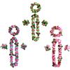 duoyif Ghirlande Hawaiane Corona Hawaiana Tropicale Ghirlanda Di Spiaggia Collana Di Ghirlande Hawaiana Braccialetto Fascia Hawaiana Party Decorazioni Per Cheerleader Feste a Tema Carnevale (A)