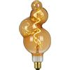 TIANFAN Lampadina Vintage LED 4W, Luce Ambra, Dimmabile, Attacco E27, 2000K Luce Calda, 4 Sfere Irregolari (Equivalente a 25W), Lampadina Decorativa Stile Edison