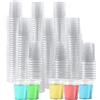 ASOENTIWOX 400 bicchieri in plastica, 20 ml/2 cl, in plastica, riutilizzabili, trasparenti, per feste, matrimoni, festival, attività commerciali