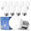 EX UP Lampadina LED E27 G45 6W Luce Fredda 6500k Lampadine Attacco Grande, Base Classic risparmio energetico(Equivalenti a 50W), 360° Angolo del fascio, 550lm Non Dimmeriabile Nessun Sfarfallio Pacco da 10