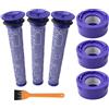 LRFDRESS Adatto per pezzi di ricambio per filtri Dyson V6 V7 V8 aspirapolvere, 3 pre-filtri e 3 filtri posteriori HEAP con kit di accessori per spazzole di pulizia