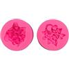 YUHANGCIYE 2 pz Gesso Ortensia Palla Stampo In Silicone Progetto Fare Accessorio Domestico Torta Fare Regalo Forniture Fondente Fiore